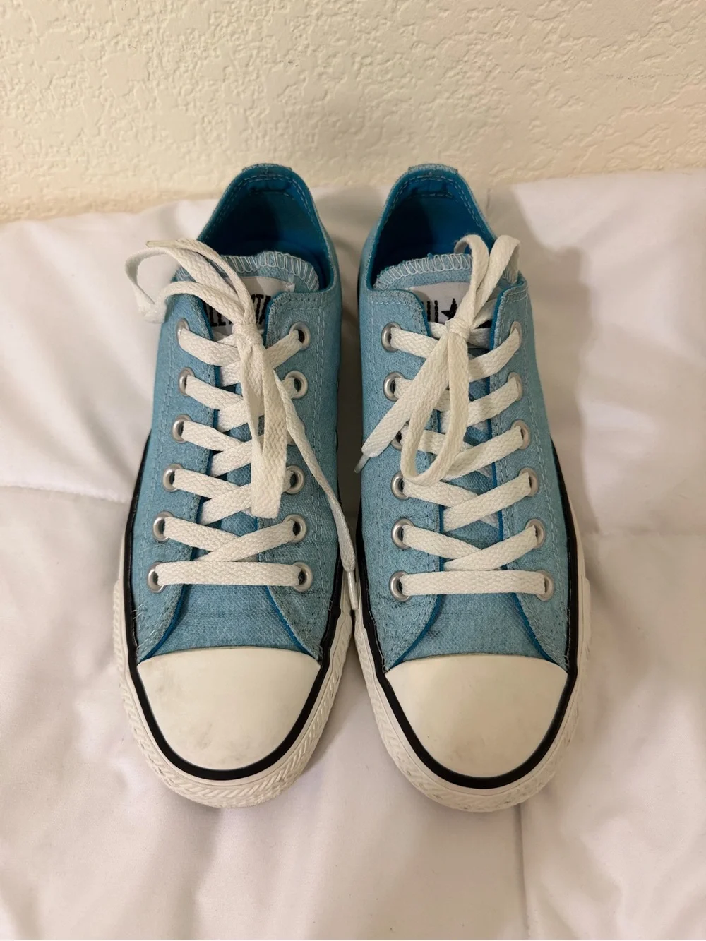 Converse Chuck Taylor All-Star Low Top Sneakers in Light Blue - Picture 8 of 8